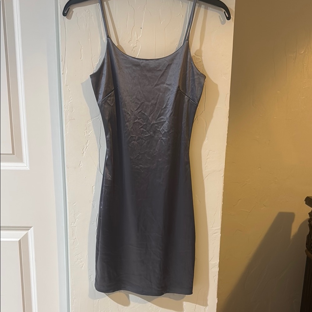 Elegant Gray Slip Dress